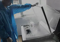 Prueba de spray de sal